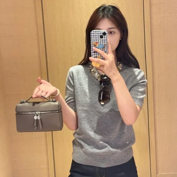 NWT Tory Burch SLIM ROMY TOP HANDLE BAG Color:Wild Mushroom - Picture 7 of 12